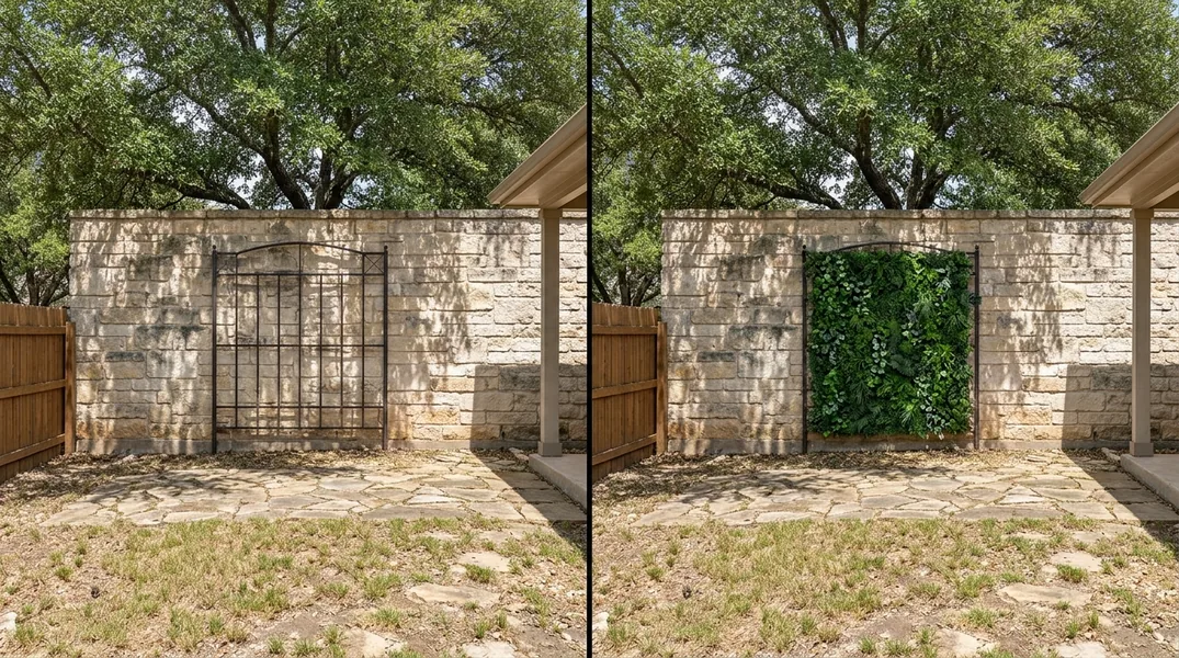 Result artificial grass installation in Round Rock - Round Rock Turf Installation