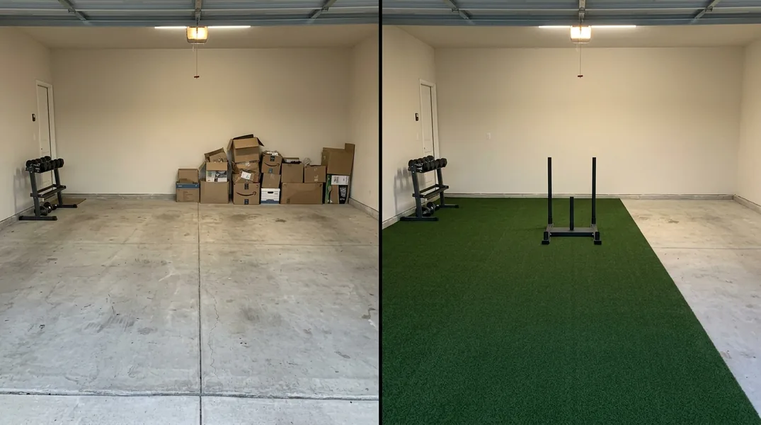 Result artificial grass installation in Round Rock - Round Rock Turf Installation
