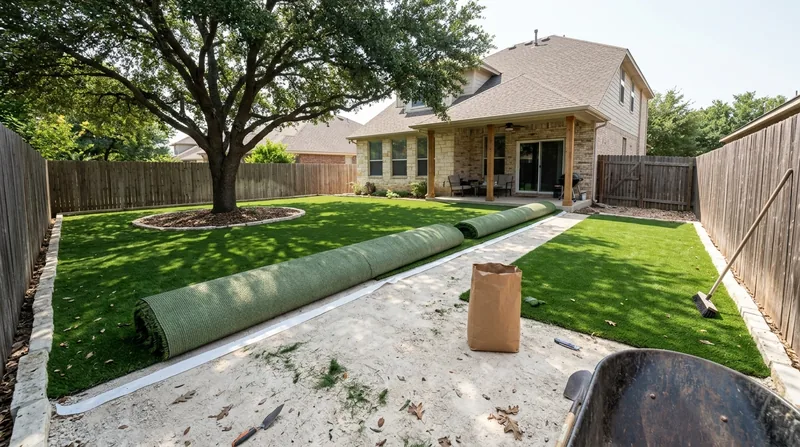 Residential Artificial Grass Installation Round Rock