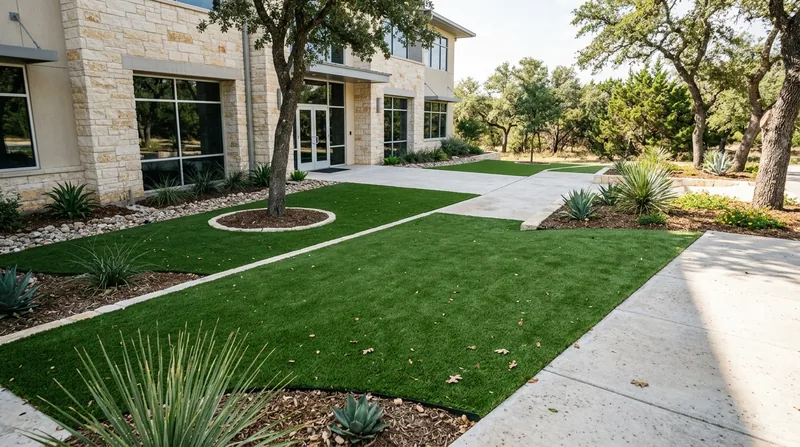 Commercial Artificial Grass Installation Round Rock